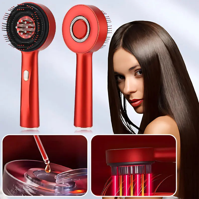 Hair Reboot™ – Red Light Therapy Brush + Free Strengthening Serum